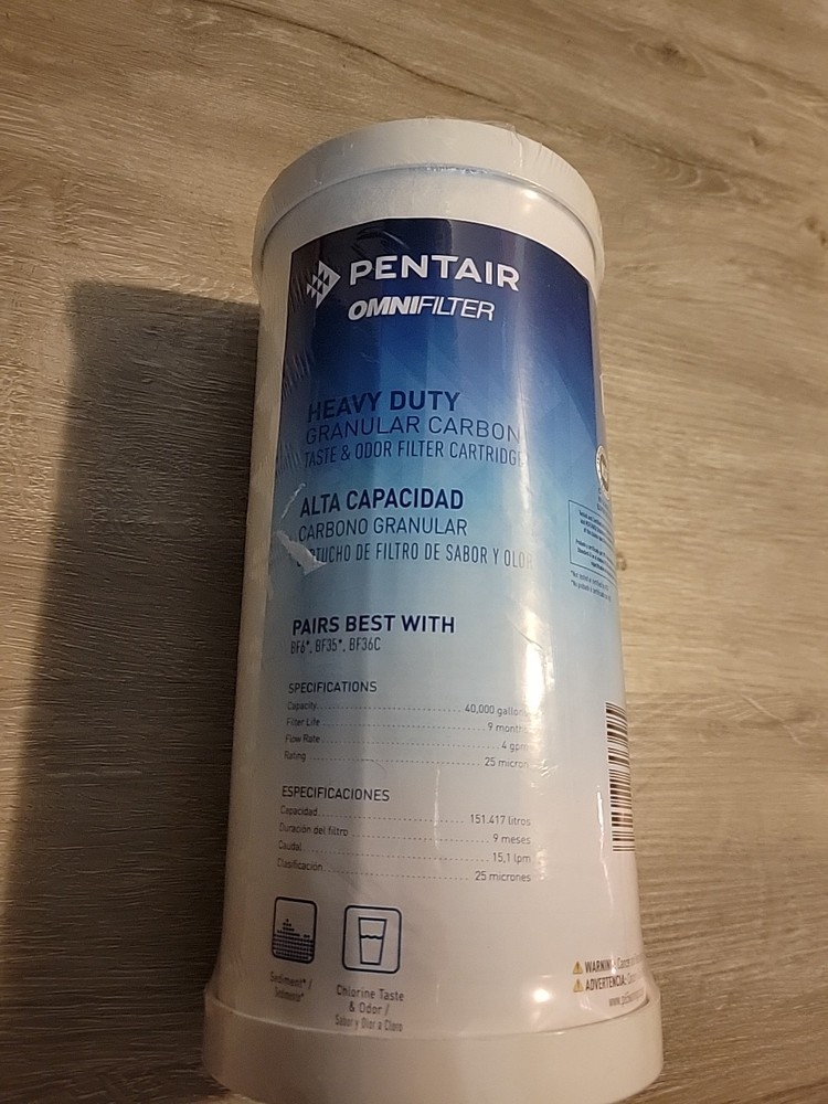 SEALED Pentair Omnifilter Heavy Duty Granular Carbon T08 for BF6, BF35, BF36C