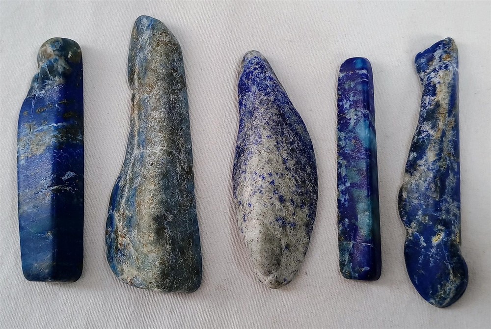 Polished Rock Stone Specimen Lot Maybe Some Lapis Lazuli