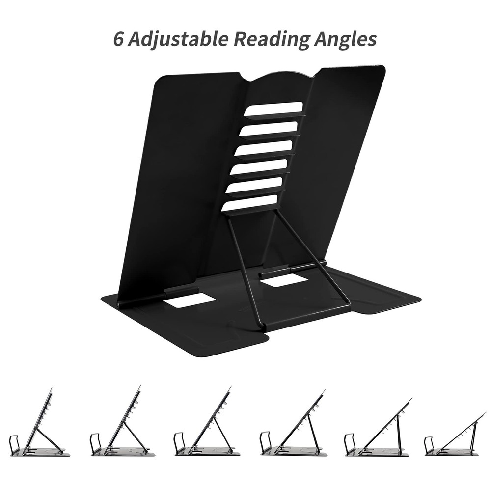 Metal Book Stand Adjustable Book Holder for Reading Holders Accessories