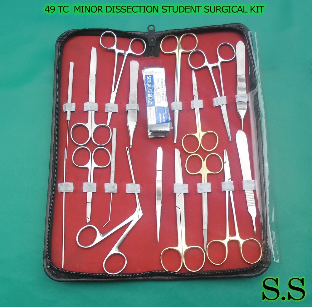 49 PC TC O.R GRADE MINOR DISSECTION STUDENT SURGICAL KIT