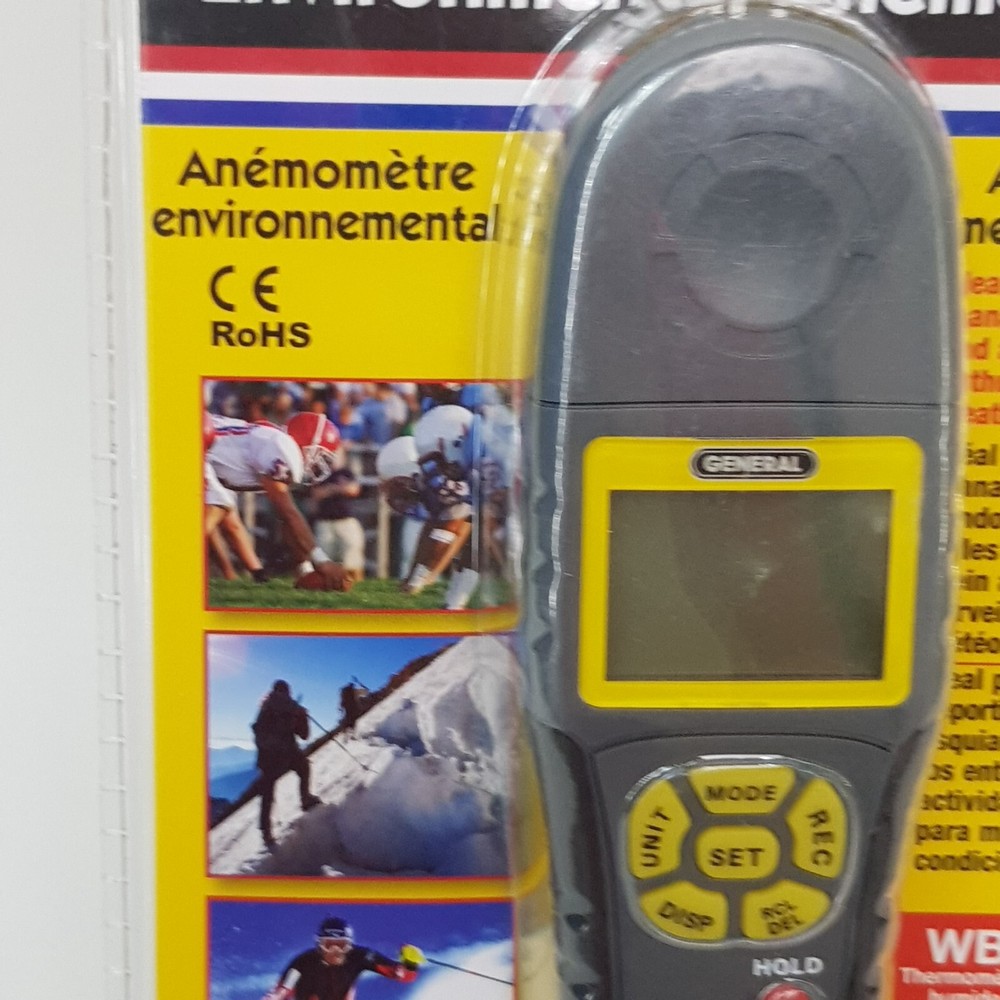General Tools DAF3012M Environment Anemometer 9-in1 Pressure Speed Wind w/Memory