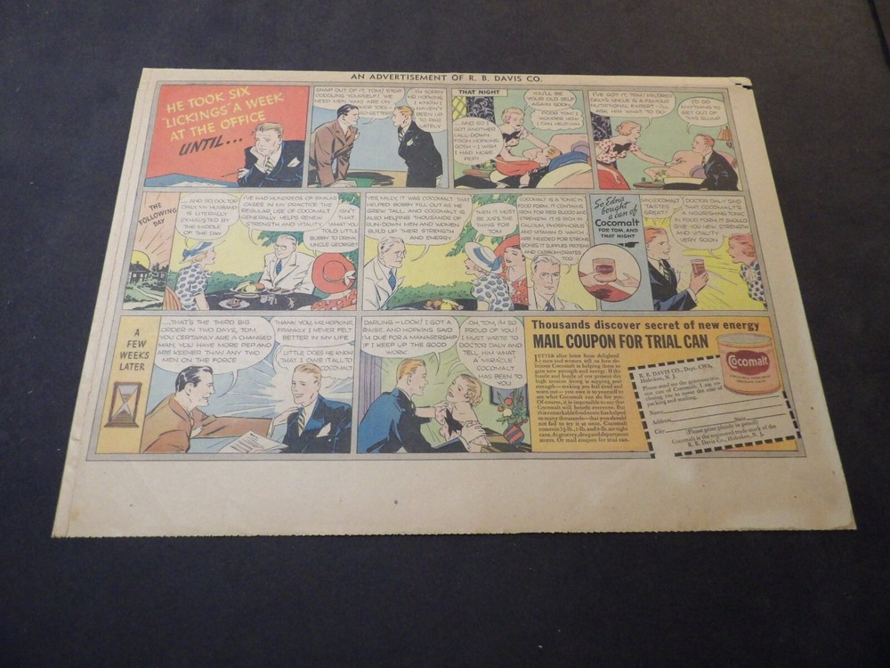 Cocomalt ad - 1930s - 1 Half-Size Sunday