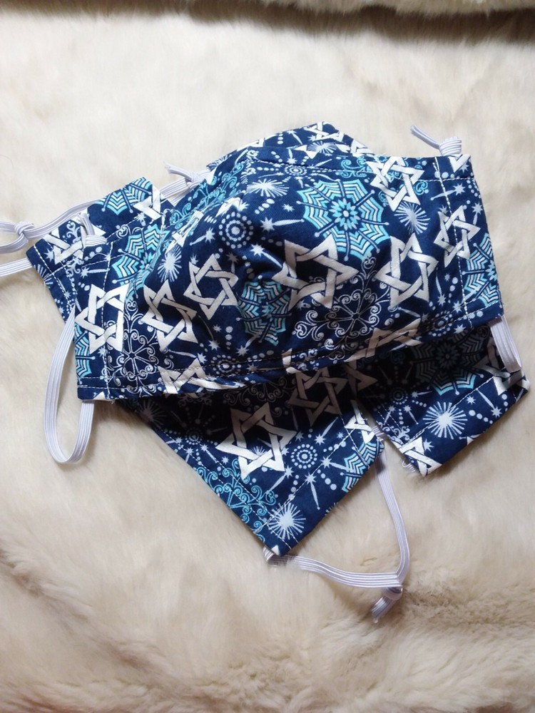 Hanukkah Cotton Face Mask Medium