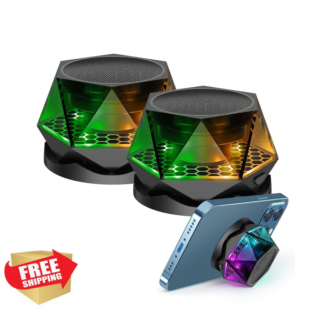 EGKimBa Magnetic Diamond Bluetooth Speaker RGB 2pc