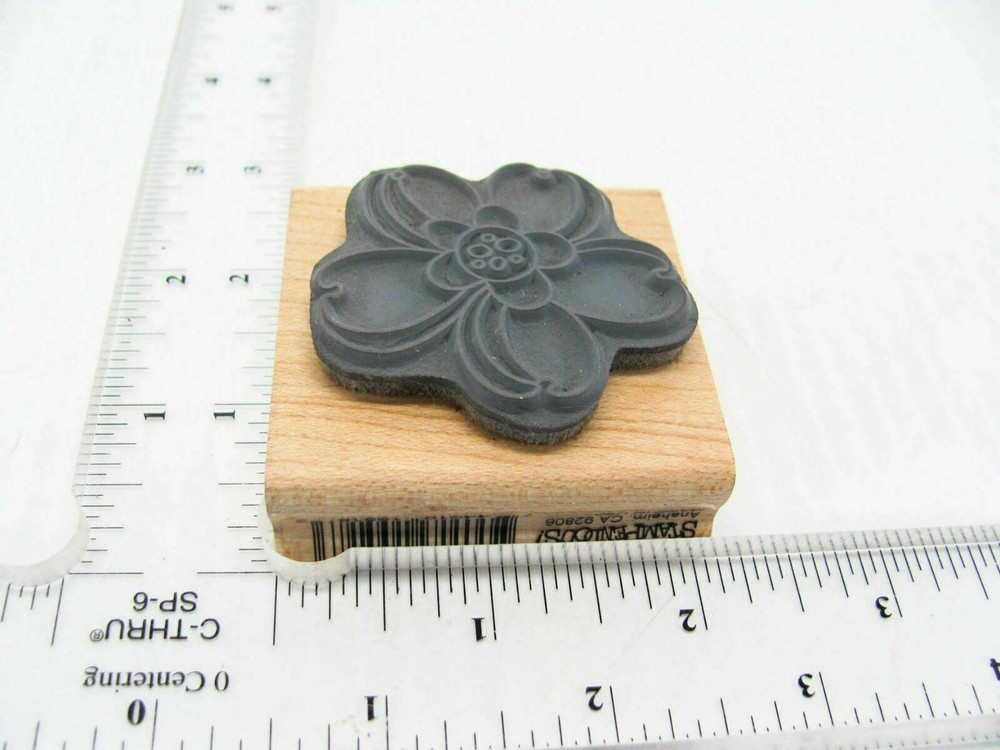 Pencil Flower Rubber Stamp - Stamp Set A683
