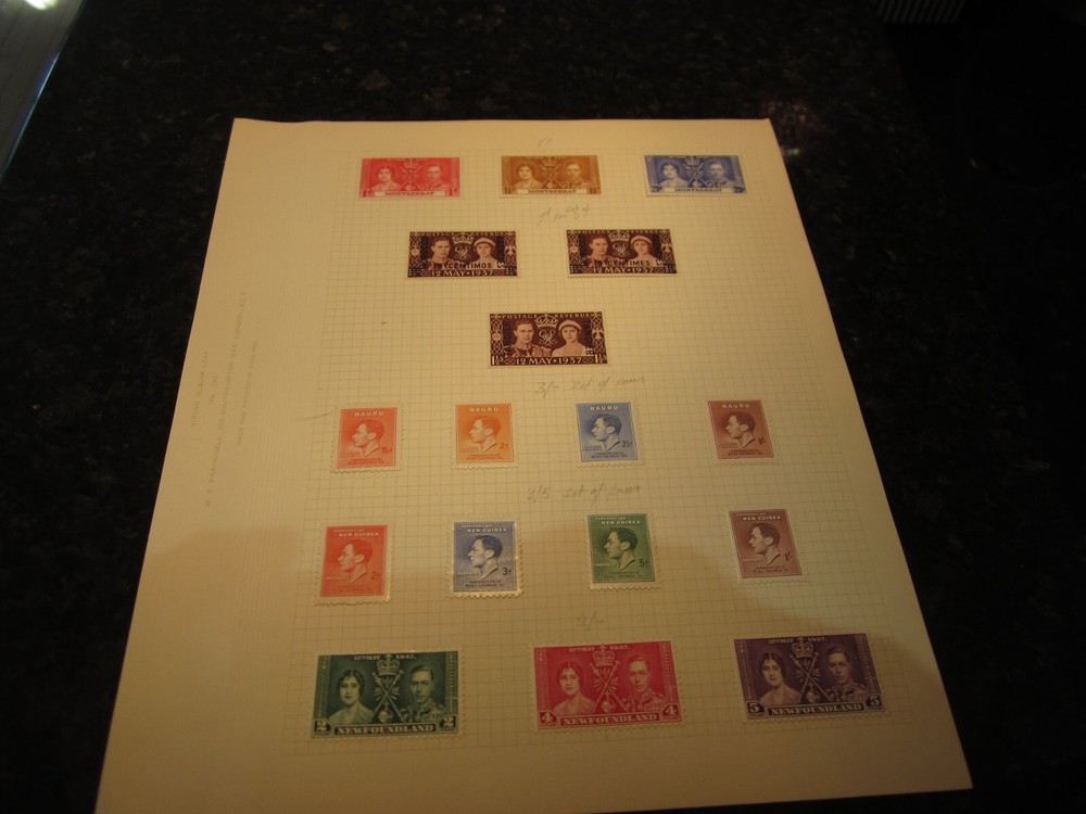 British Commonwealth Stamp Collection - Mostly Mint - 10 Pages