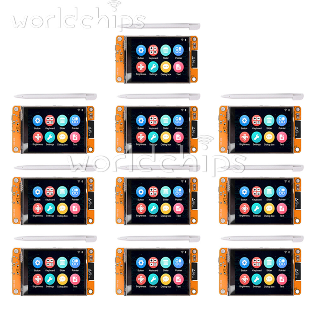 1-10PCS ESP32 WIFI Bluetooth Development Board 2.8" LCD TFT Touch Screen Module