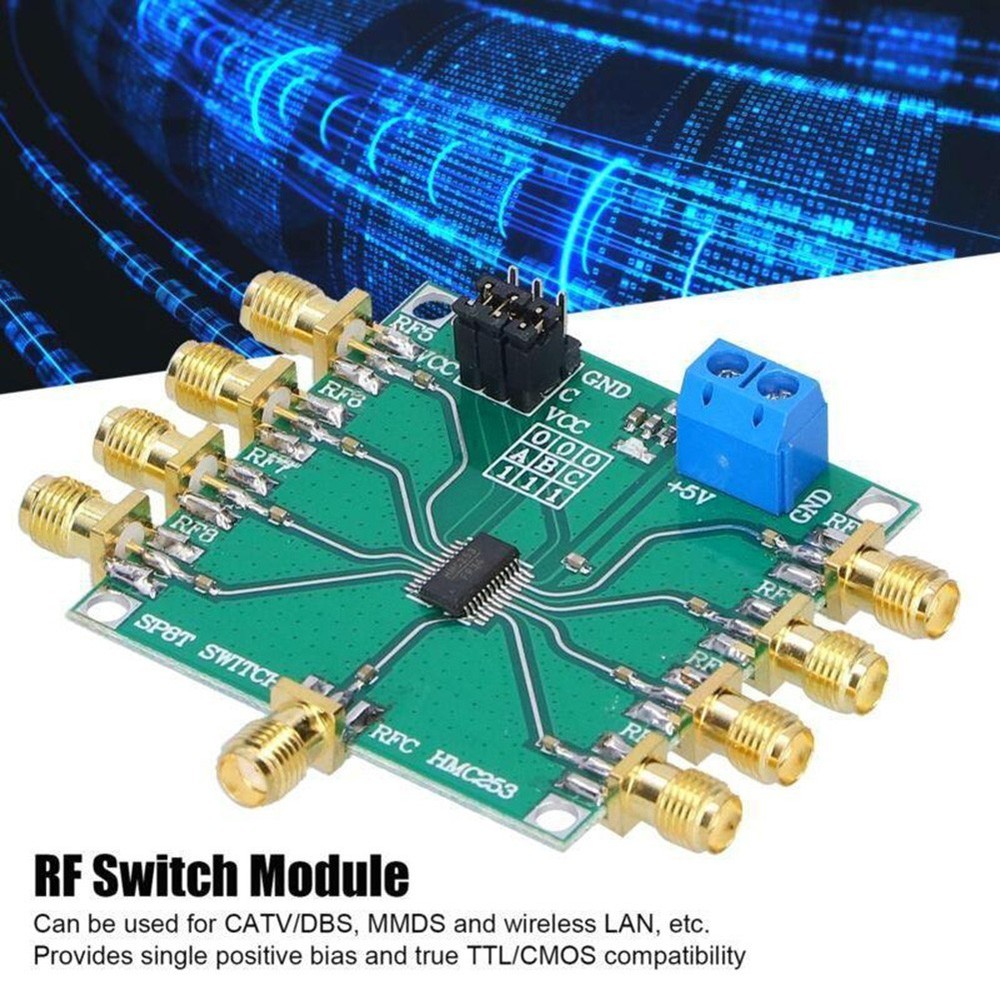 Sturdy HMC253 DC 2 5 GHz RF Switch Module for RF Antenna Selection Solutions