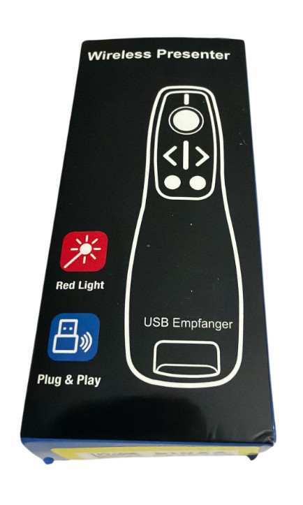 Wireless Presenter Remote Red Laser Pointer USB Presentation Clicker