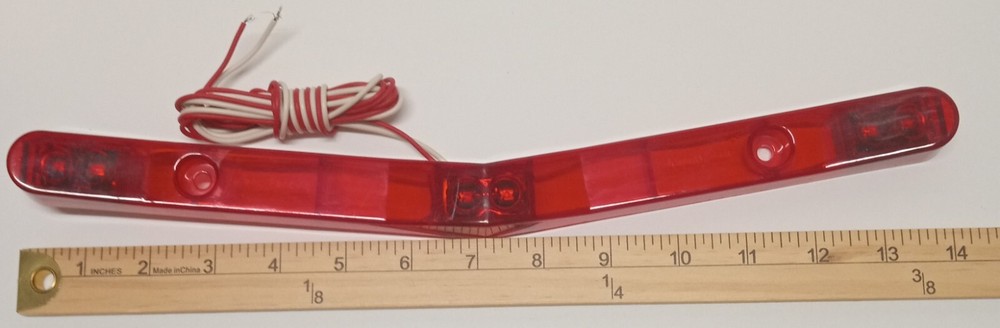 Jammy V-Shaped Led Id Bar Light With 7 Degree Bend For Marine Trailers