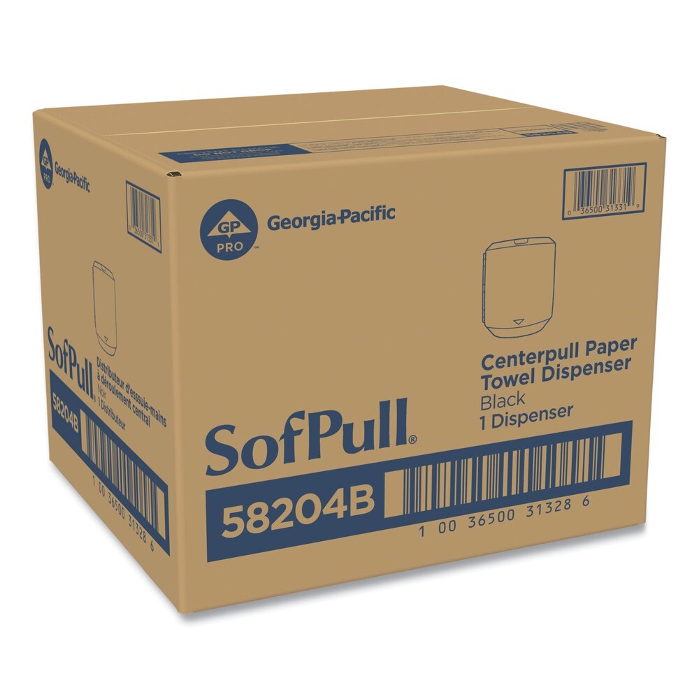 GCP 58204B SofPull CenterPull Hand Towel Dispenser - Black New
