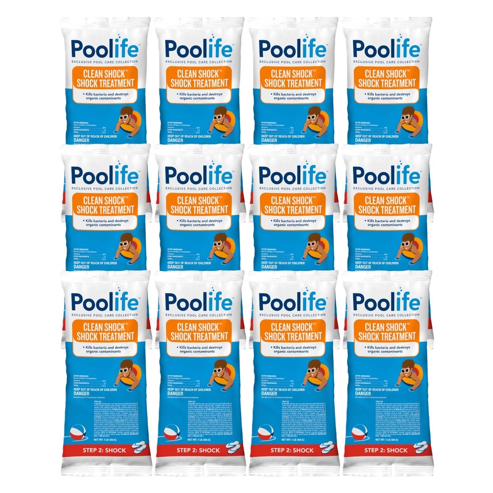 Poolife Clean Shock 1 lb - 12 Pack