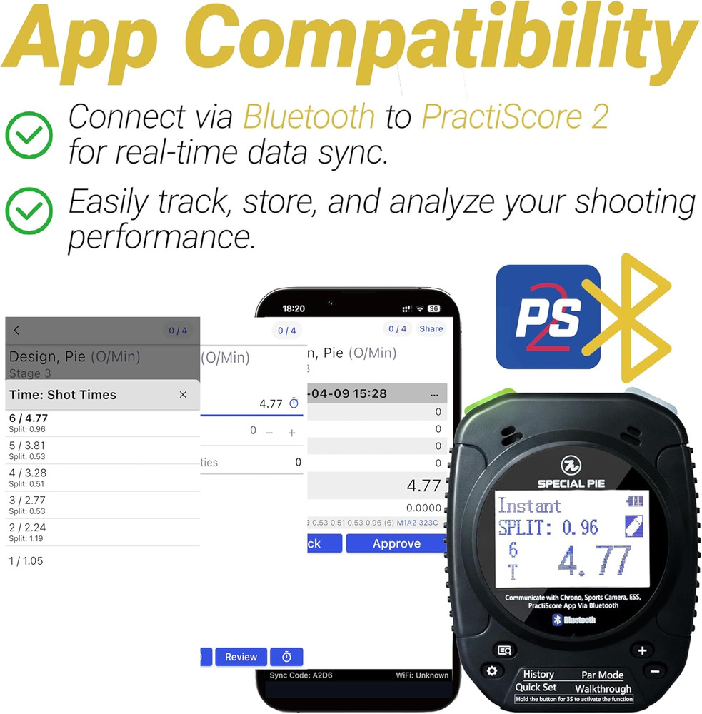 Shot Timer for Shooting - Upgraded Shooting Timer for Training & Dry Fire Practi