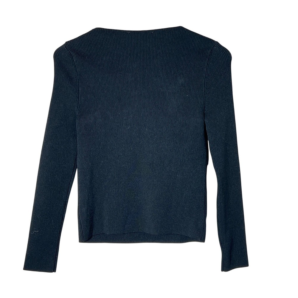 Primark black ribbed lightweight sweater size medium M B160