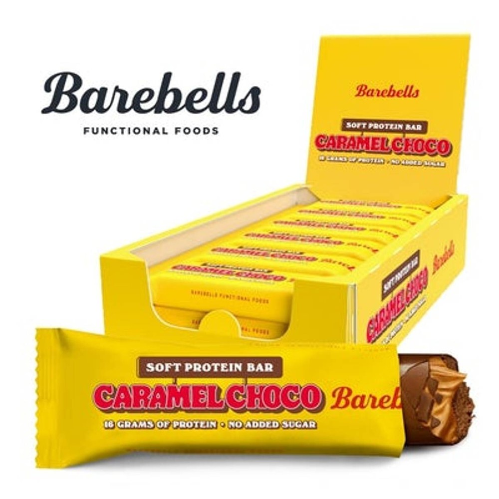 Barebells Soft Protein Bar Caramel Choco 12 Bars Barebell Bars Chocolate