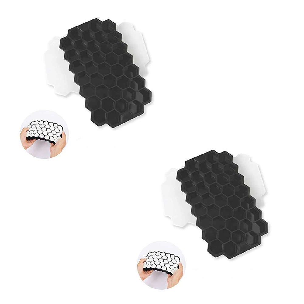 Ice Tray - Honeycomb, 2 Pack - Modeling Chocolate & Ice