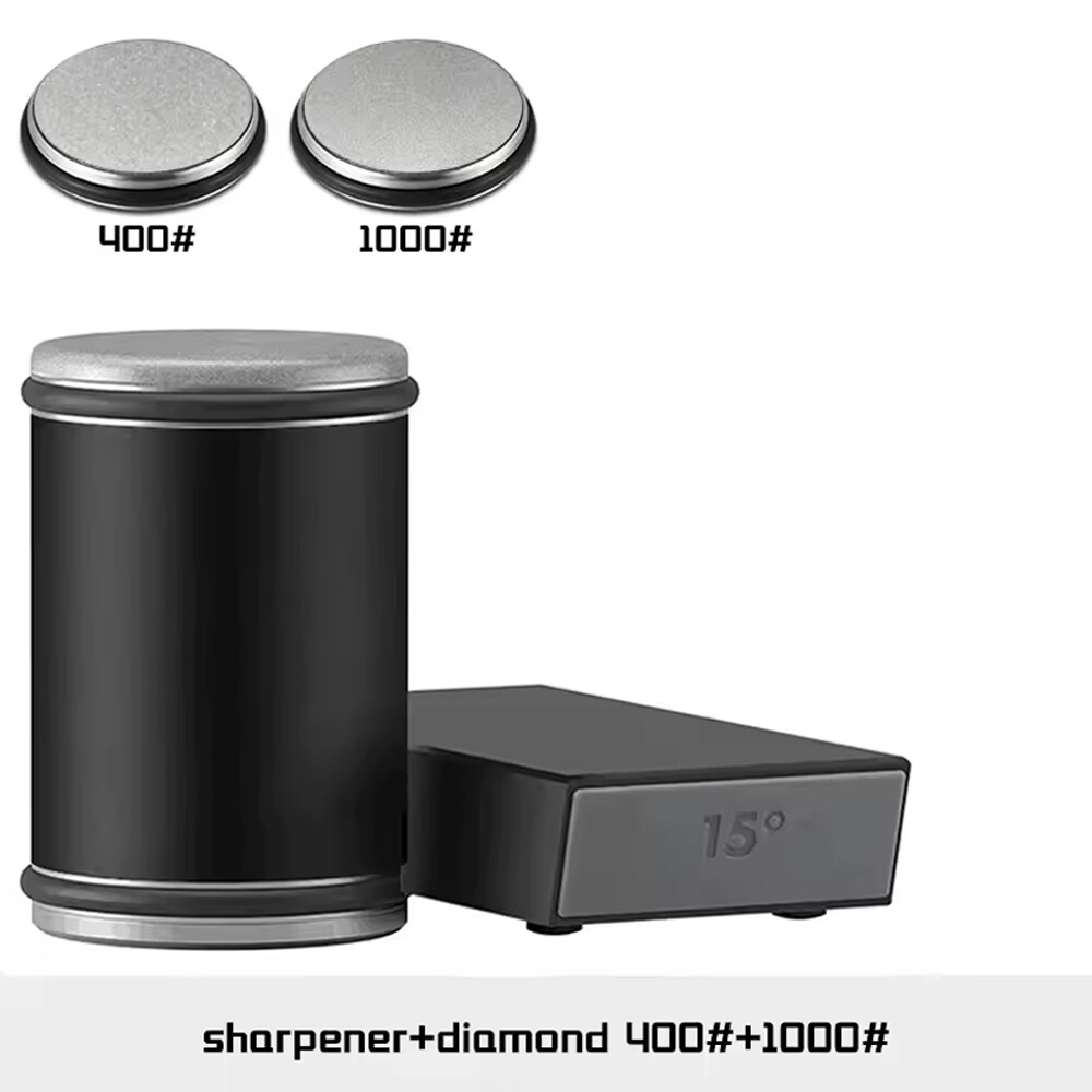Professional Rolling Knife Sharpener Diamond Coated Discs Manual Sharpening Kit