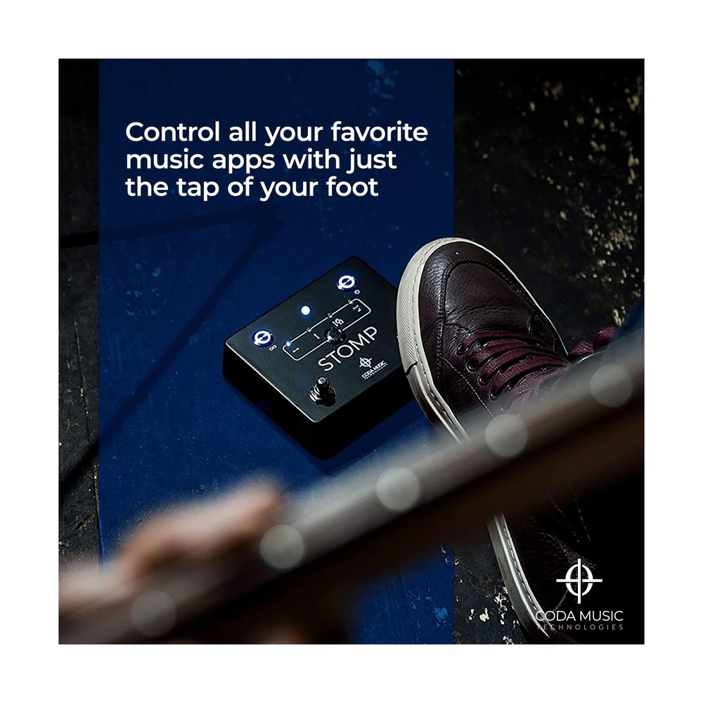 Coda Music Technologies STOMP Bluetooth Page Turner & App Controller - Foot S...