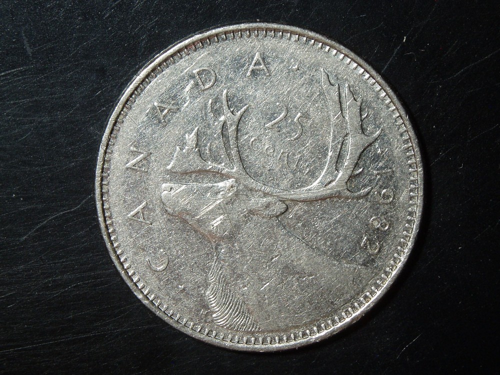CANADA  1982  25  CENTS COIN  #3