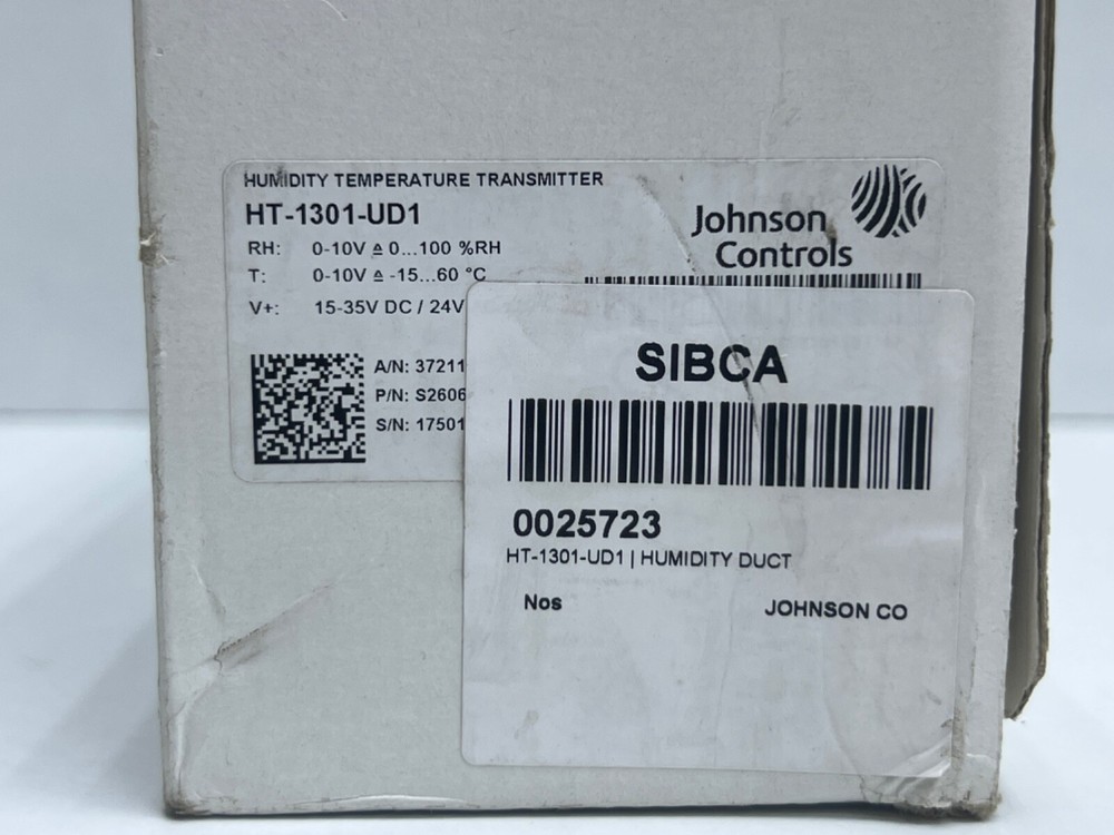 JOHNSON CONTROLS HT-1301-UD1 HUMIDITY TEMPERATURE TRANSMITTER