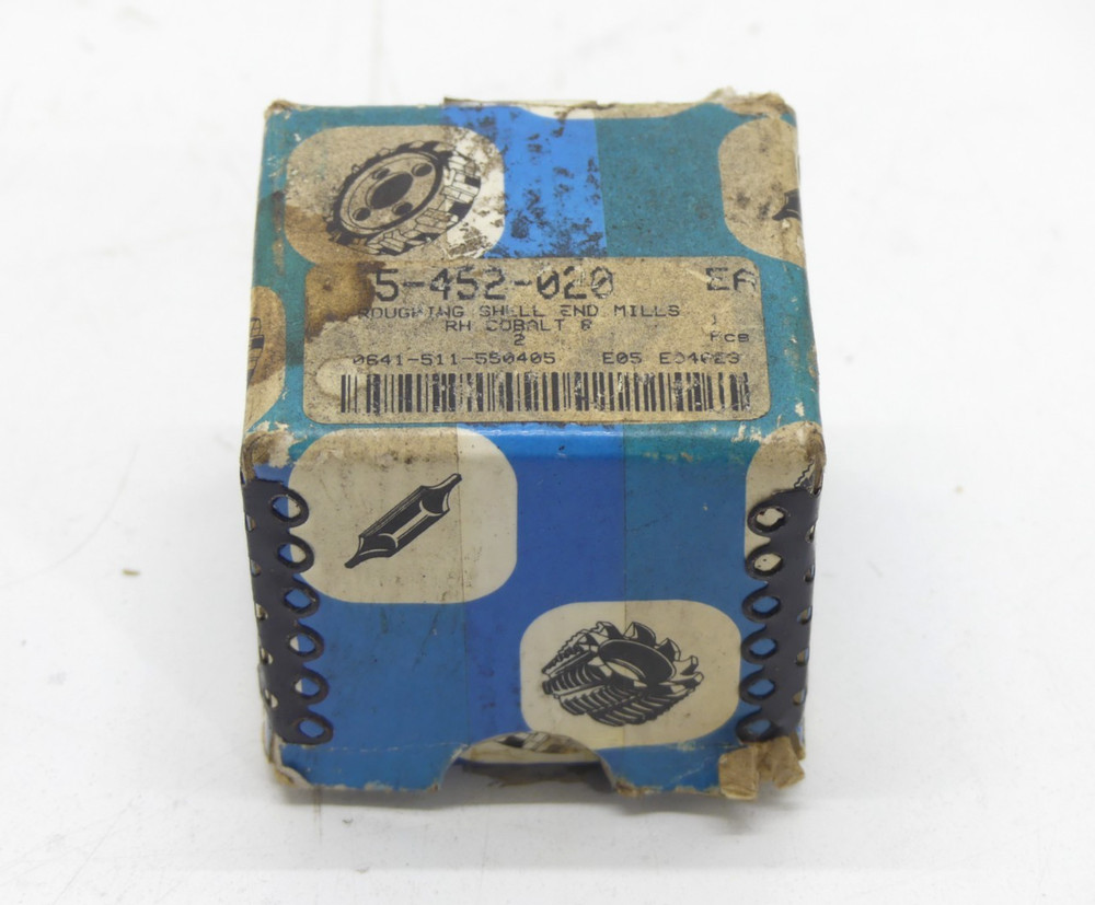 5-452-020 Roughing Shell End Mill RH Cobalt 8 E05 E04623, 2 M42