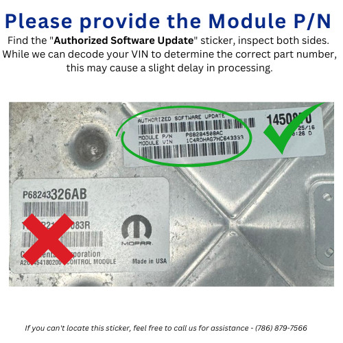 2013 - 2017 Jeep Compass 2.4L ECM PCM ECU Engine Computer