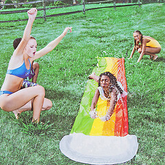 rainbow water slide 14.5ft w