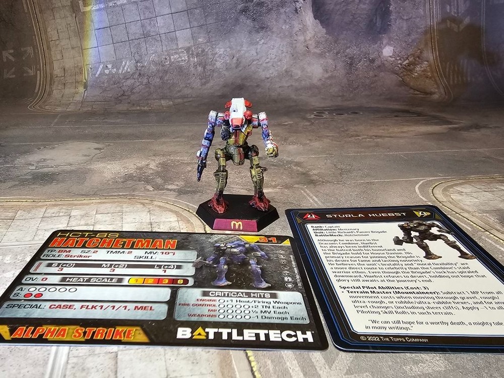 Battletech Hatchetman HCT-8S Painted Miniature
