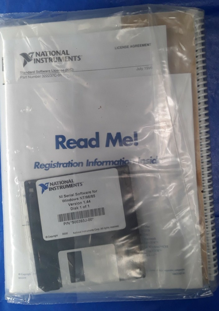 National Instruments Serial For Windows NT/98/85 Version 1.44 Software