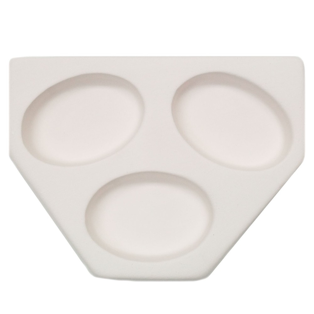 3 Oval Casting Mold - Glass Fusing Kiln Mold 2"