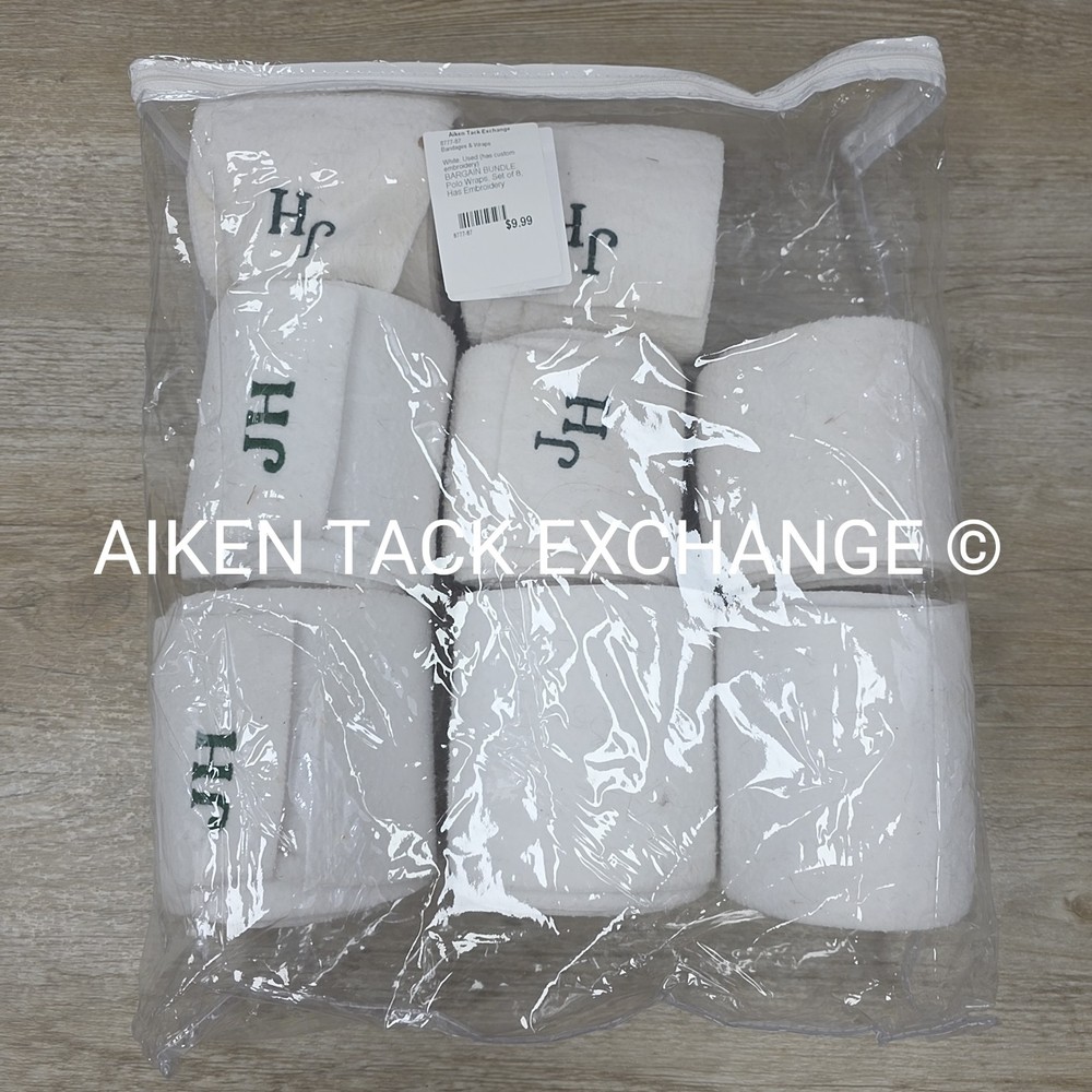 BARGAIN BUNDLE: Polo Wraps, Set of 8, Has Embroidery (Read Description)