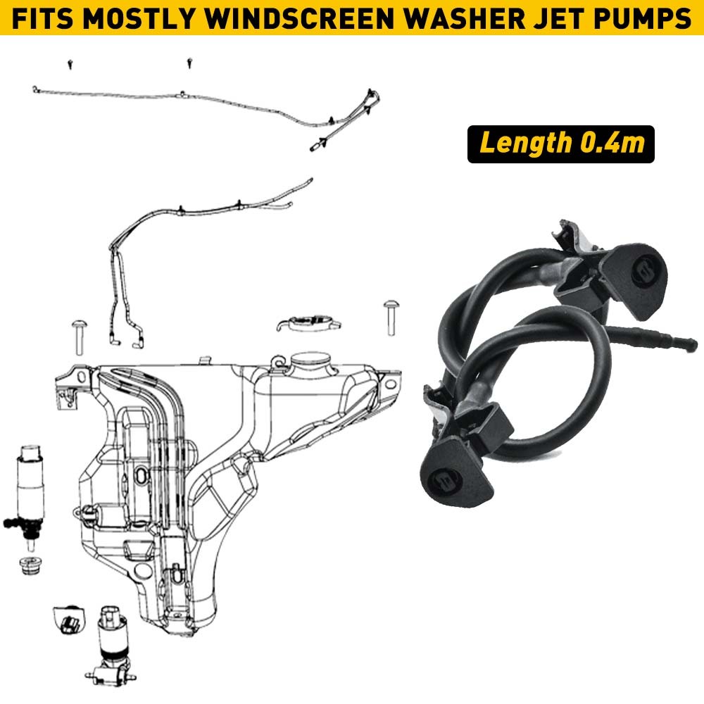 Fit Ford 2011-2018 Explorer Windshield Wiper Washer Nozzle Sprayer Jets 2pcs