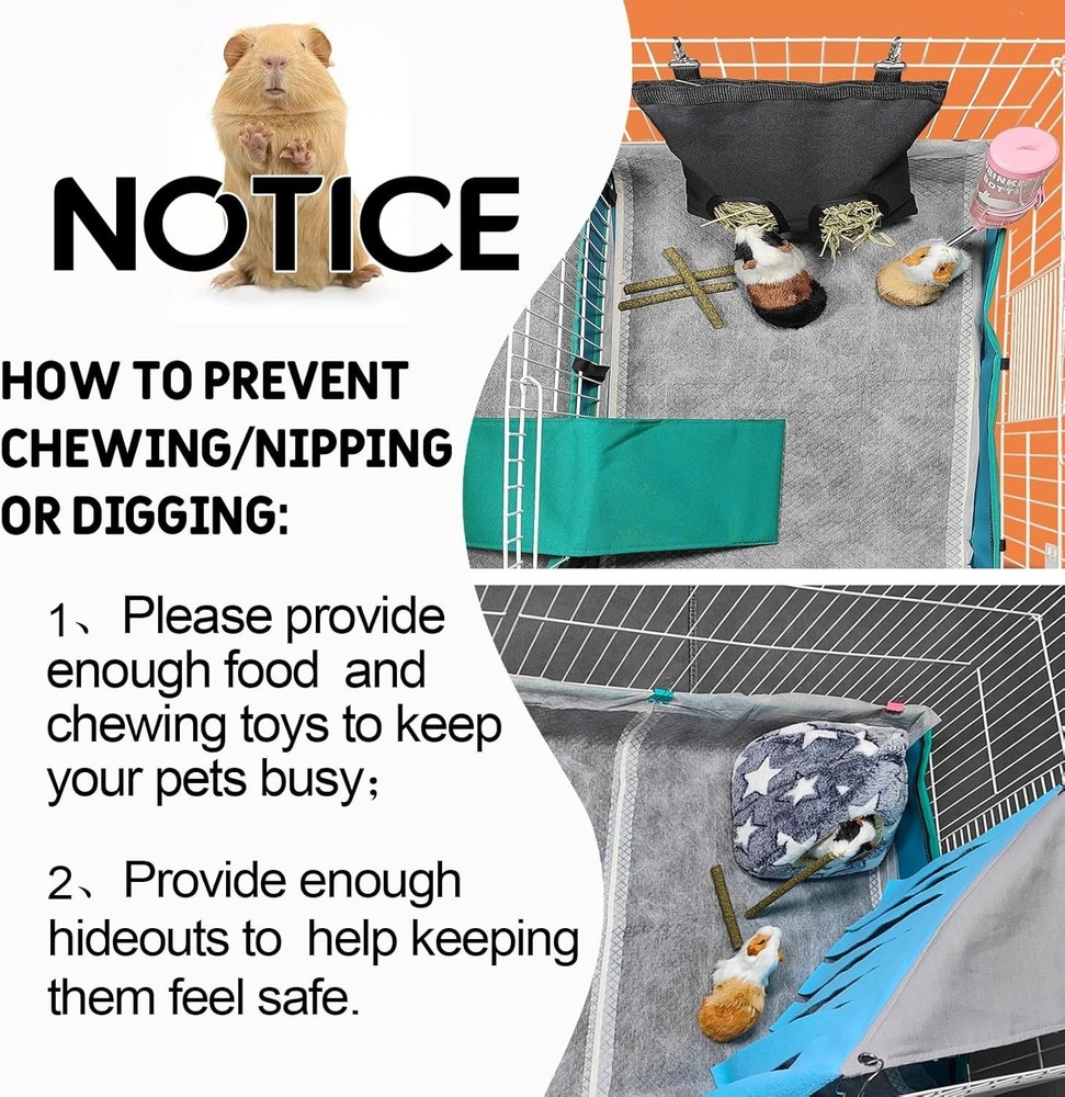 Ginidear Disposable Guinea Pig Cage Liners - 24 Pack, 18” x 31”