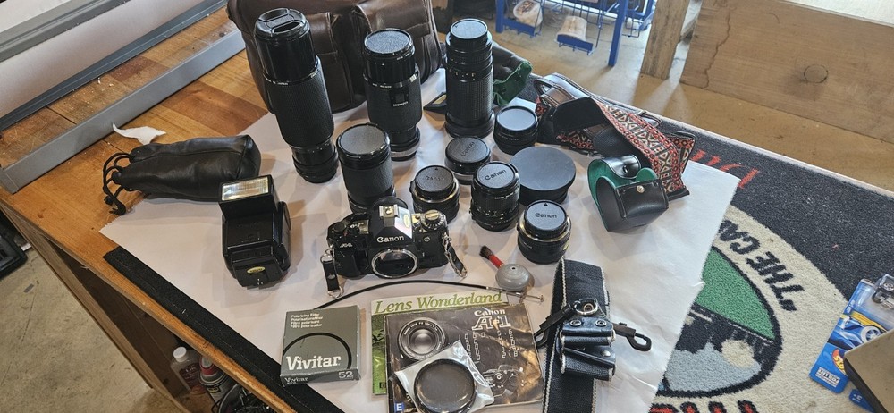 Canon A1 9 Lens Lot