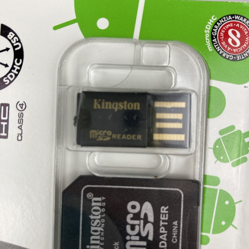 Kingston Micro SD Reader, 8 GB Micro SD HC, Micro SD Adapter NOS
