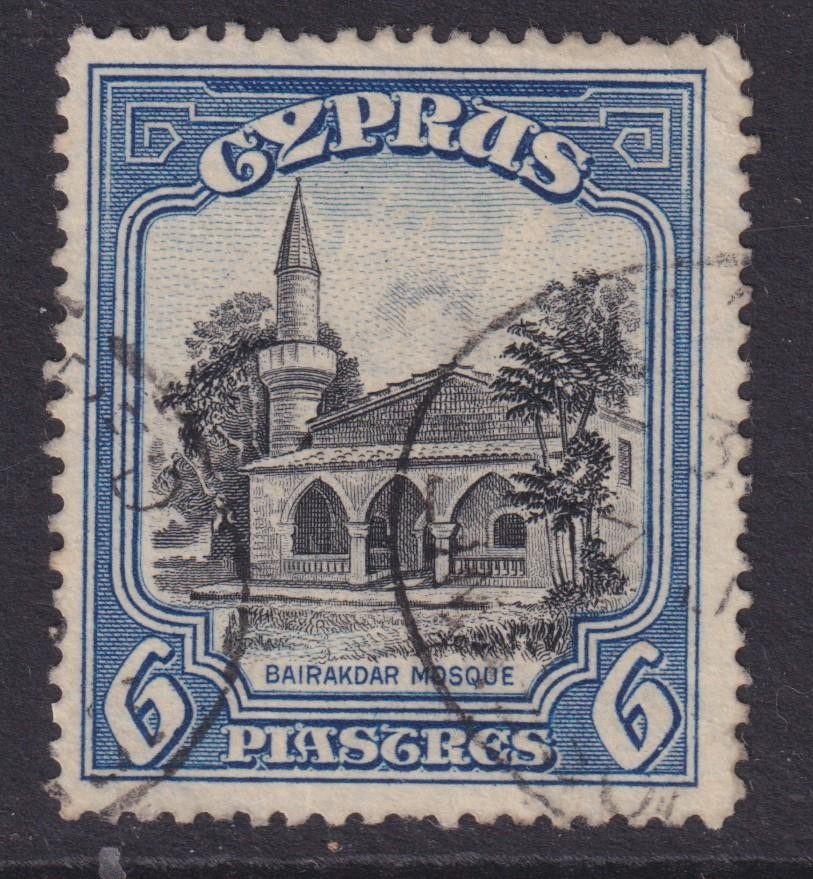 CYPRUS, 1934 6pi. Mosque, used.