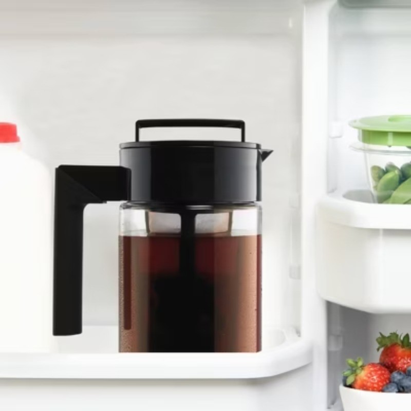 1qt Cold Brew Coffee Maker Black: Hand Wash