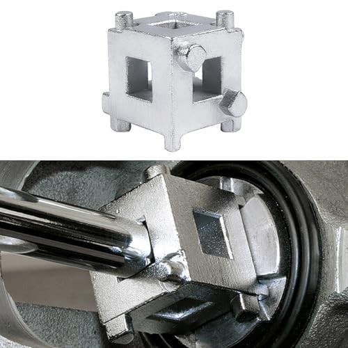 Car Cube Brake Caliper Compression Tool, Steel Brake Caliper Compression Silver