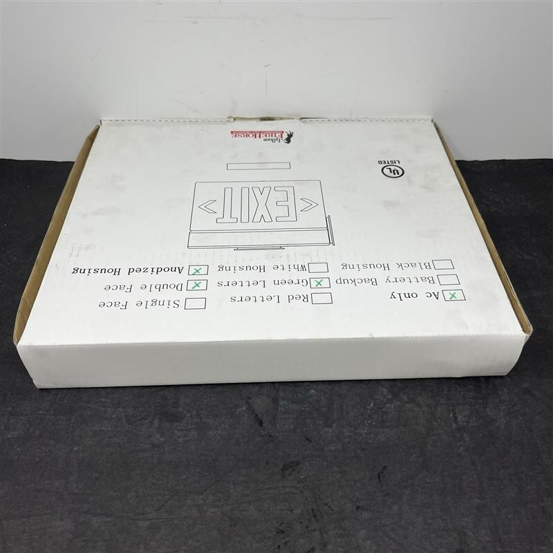 Fulham Exit Sign FHEX24-A-D-G-AC