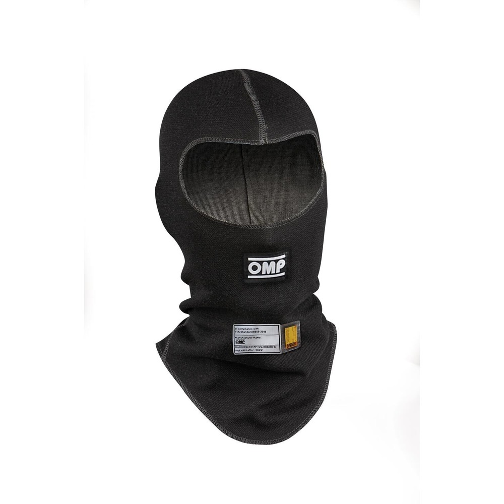 Racing Balaclava OMP First Black FIA approved (M/L)