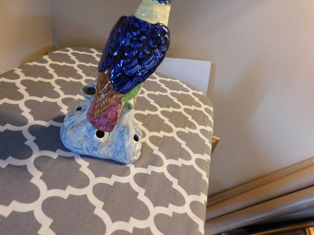 Parrot Flower Frog Vintage