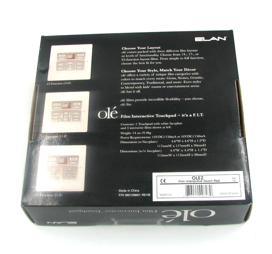 Elan OLE2 Film Interactive Touchpads (White).
