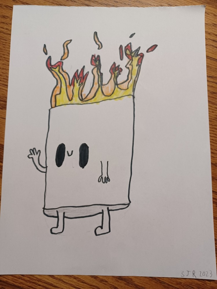 "Toasty Marshmallow" Original Artwork Marker on Paper 2023