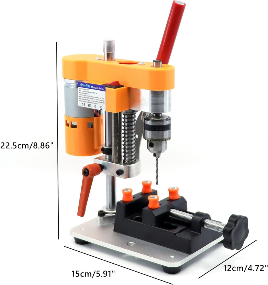 Mini Drill Press Precision Benchtop Drilling Machine Elecric Portable Table Dril