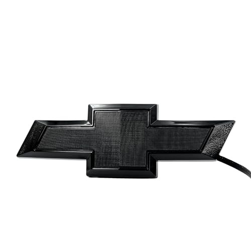2016–2018 Chevy Silverado LED Lighted Front Grille Emblem Black Finish