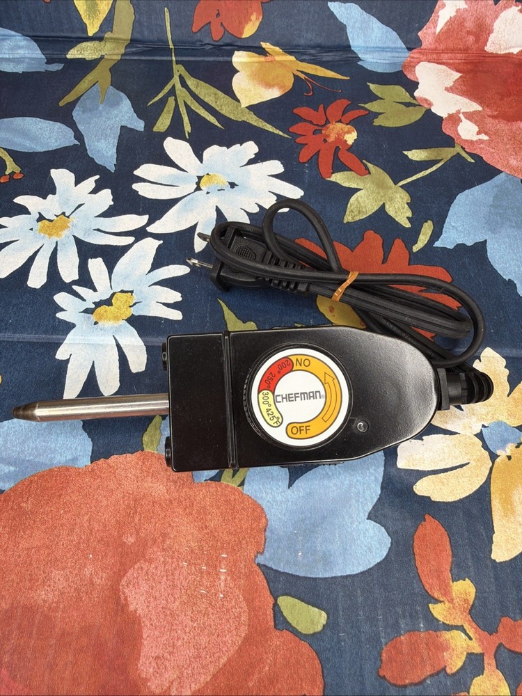 CHEFMAN TP-01 -- Electric Temperature Heat Control Controller Probe - Black