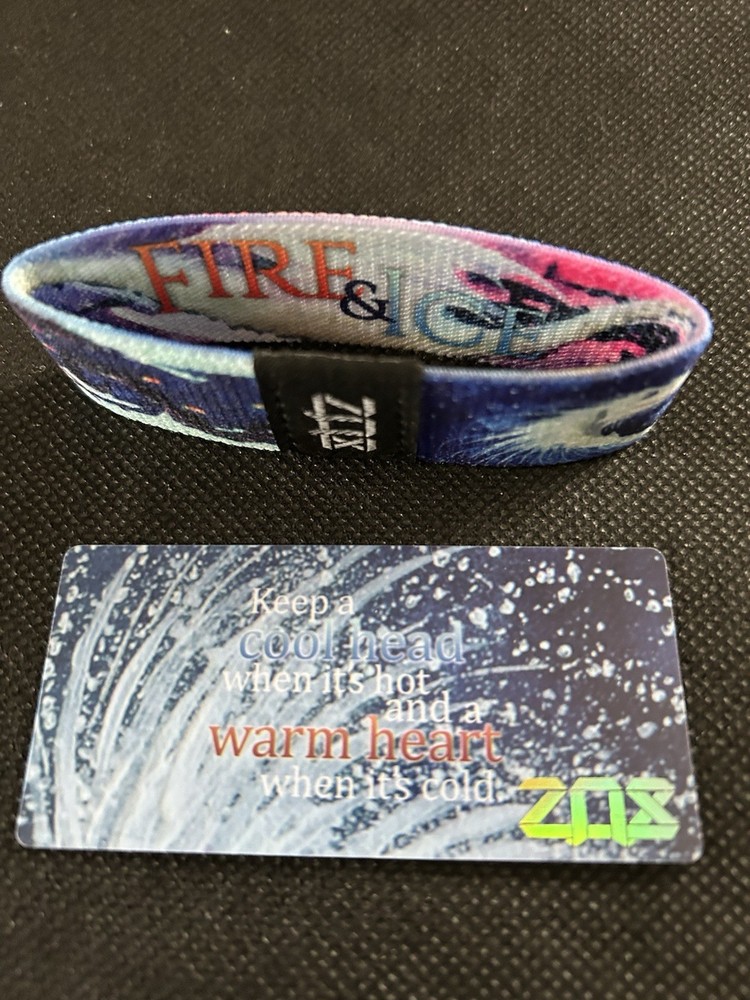 Fire & Ice Zox Strap Reversible Wristband NEW Medium