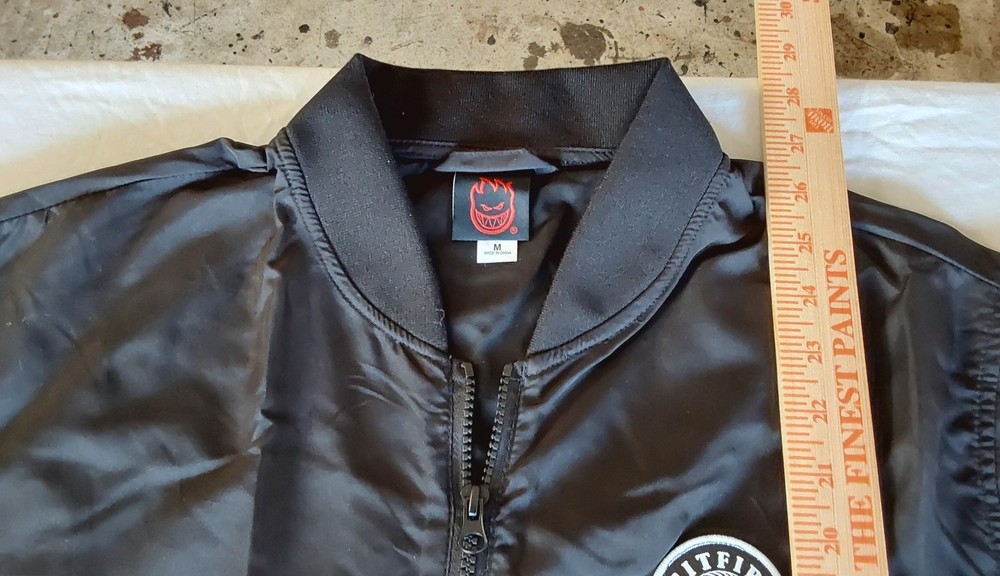 SPITFIRE WHEELS OG CIRCLE PATCH BOMBER JACKET - MEDIUM