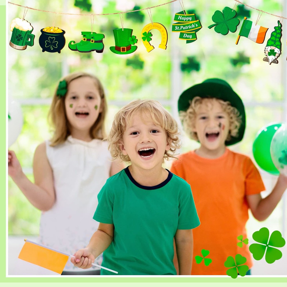 36 Pcs St. Patrick's Day Tree Ornaments Decorations Green