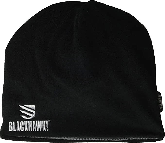 Blackhawk Microfleece Beanie Black with mesh lining creates a thermal barrier